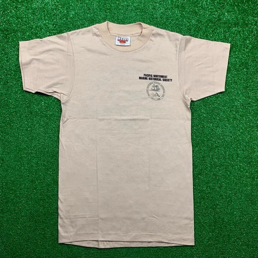 Nike Vintage T Shirt Japan Shipwreck Run 80s 10k Run Geisha Tan Sports Jordan