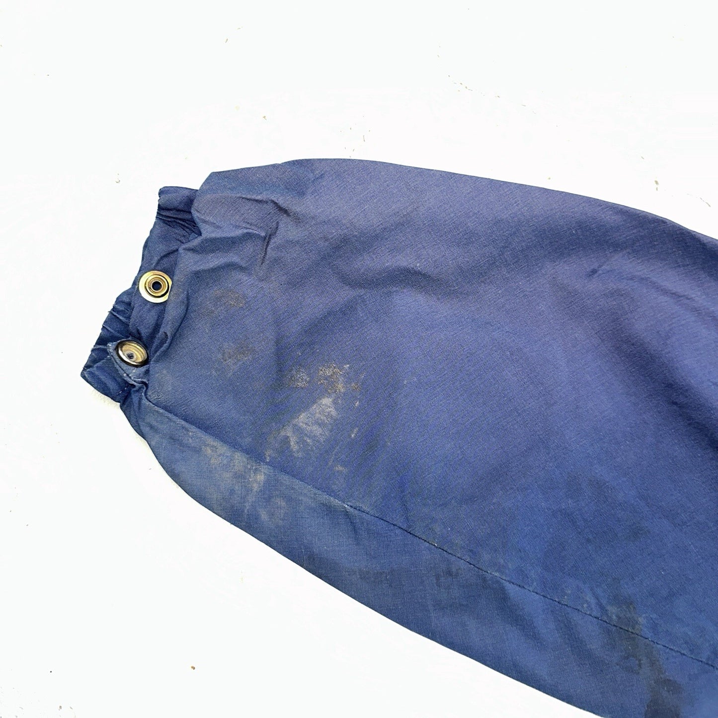 Eddie Bauer VTG Hooded Barn Jacket S Blue Cotton Chore Coat Track Hiking 90s