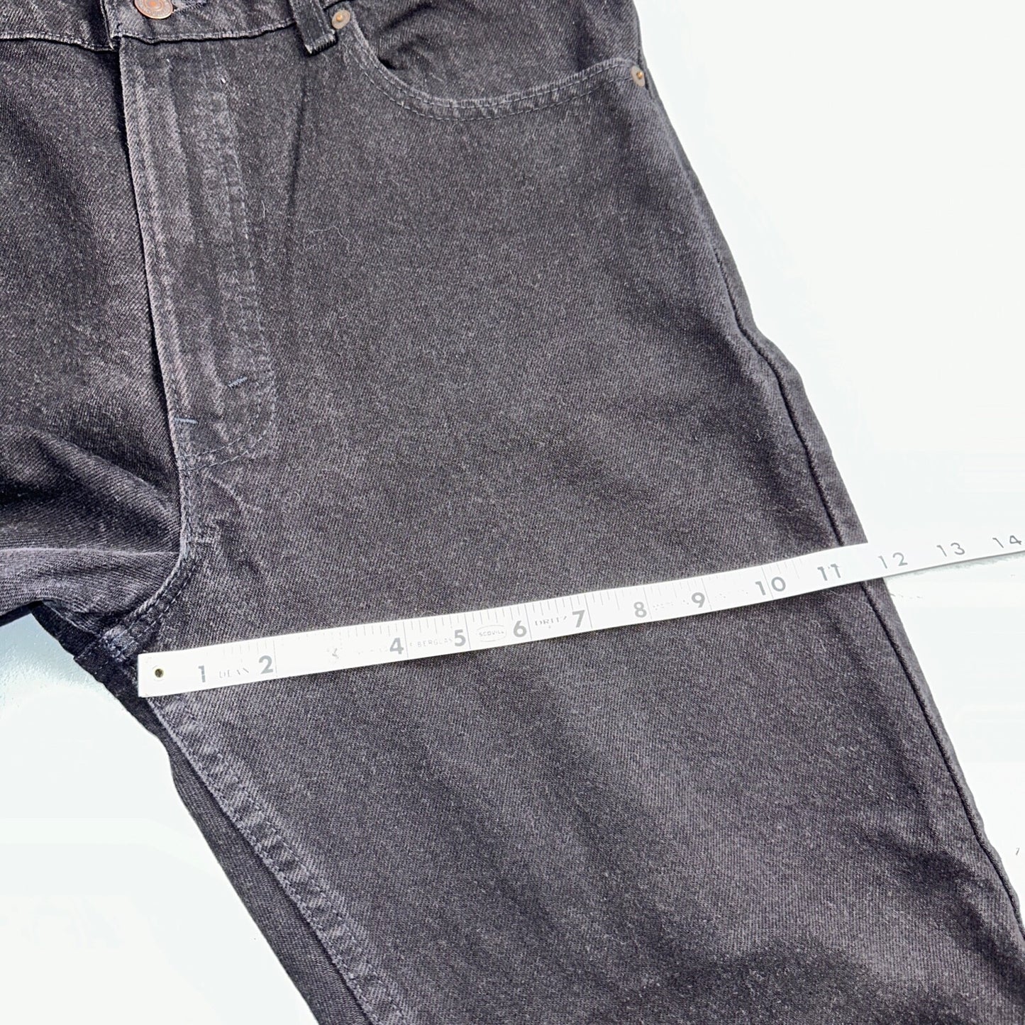 Levis 505 Vintage 90s USA Red Tab Jeans 36x30 Black Wash 1992 501 Act 36x29