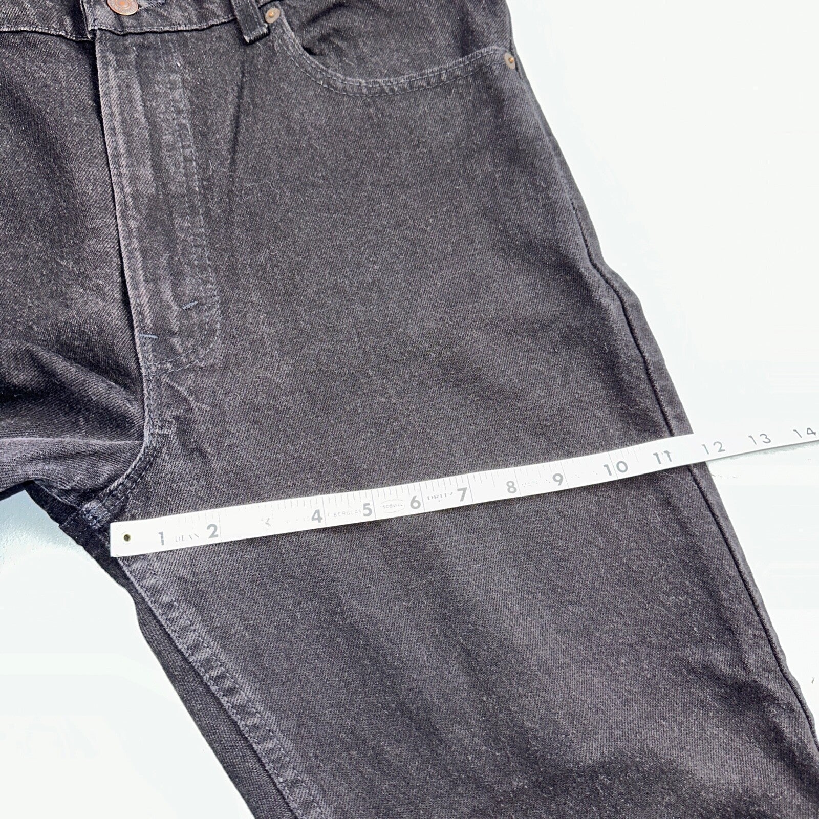 Levis 505 Vintage 90s USA Red Tab Jeans 36x30 Black Wash 1992 501 Act 36x29