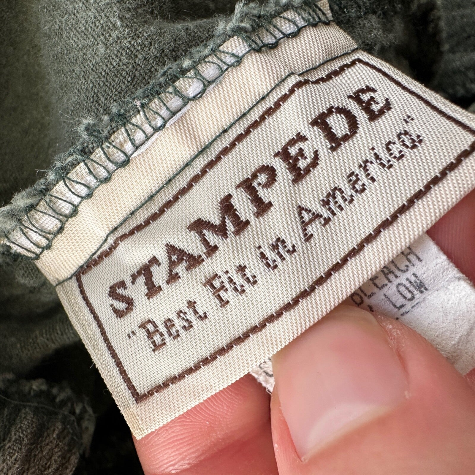 VTG 90s STAMPEDE WOMEN'S PLUS 3X Green 28x27 COTTON Spandex CASUAL PANTS