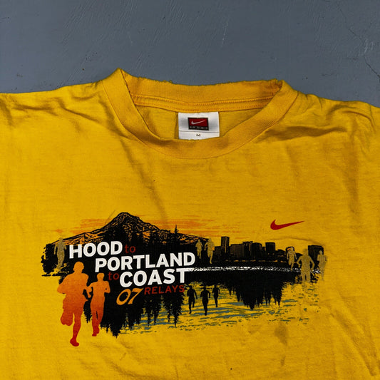 Nike Hood To Coast 2007 Y2K VTG T Shirt Promo Running Race Official Oregon PDX