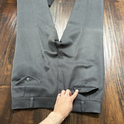 1960s 1970s Green Cashemere Sport Jacket VTG Mens Suit 44 34x32 Rockabilly Gray