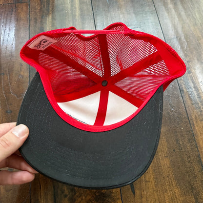 Worlds Greatest Grandpa VTG Hat Cap Snapback Funny Cute Gift Dad Red