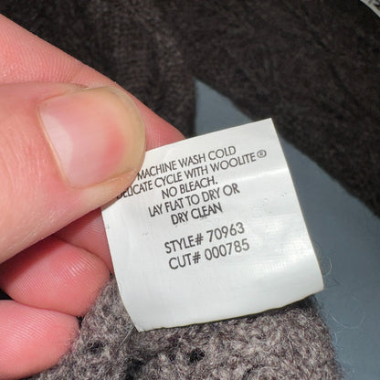 Vince Wool Cashmere Sweater Size XS Brown Cardigan Alpaca Chunky Knit