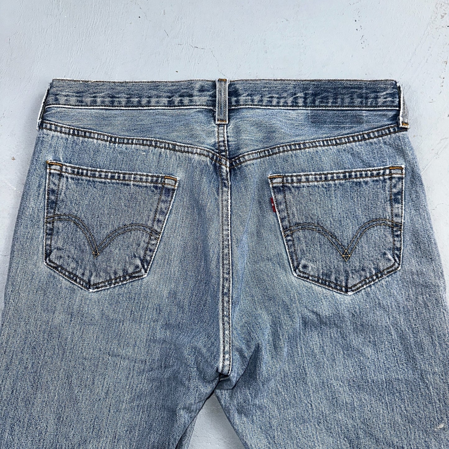 Levis 501 Vintage Y2K XX Straight Leg Jeans Blue Light Wash 34x32 Act 34x31