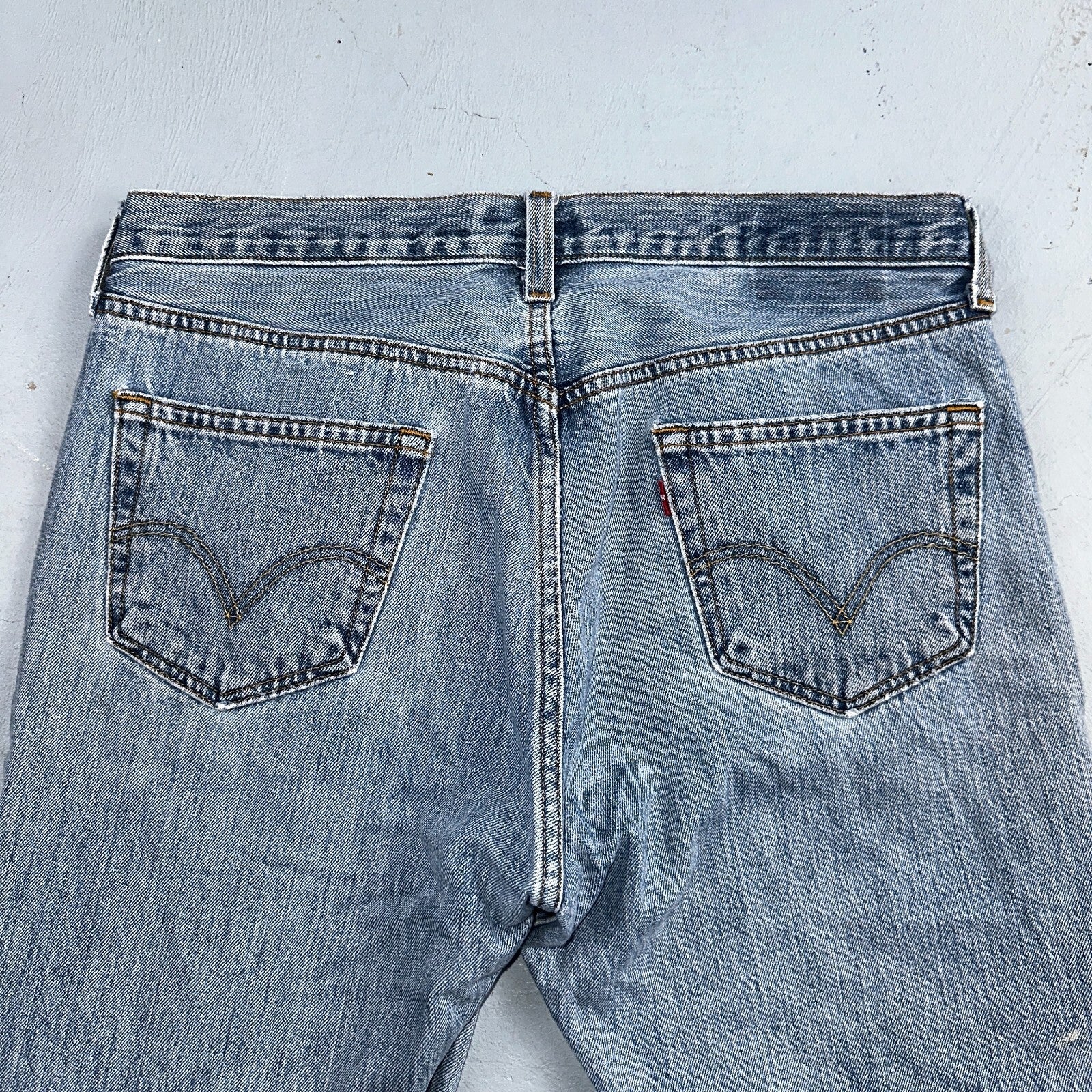 Levis 501 Vintage Y2K XX Straight Leg Jeans Blue Light Wash 34x32 Act 34x31