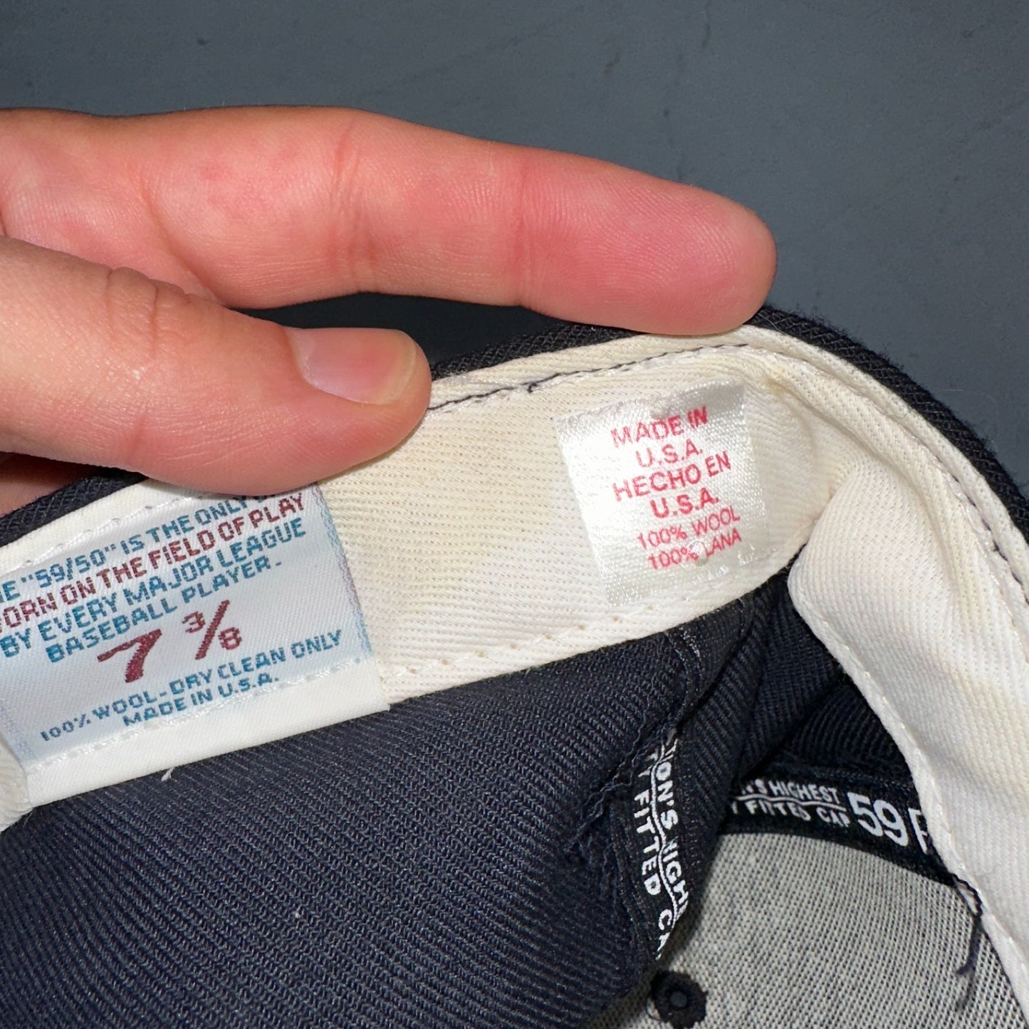 Vintage Seattle Mariners New Era 59Fifty Pro Model Fitted 7 3/8 Hat Wool MLB