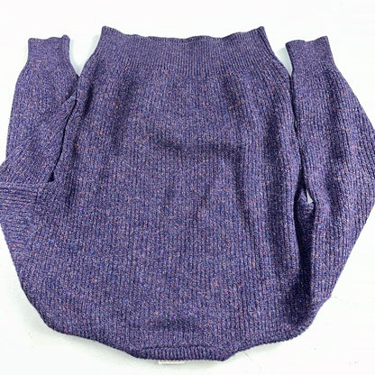 Vintage 70s Lord Jeff Hebrides Tweeds Pullover Sweater Large Purple 1970s Wool