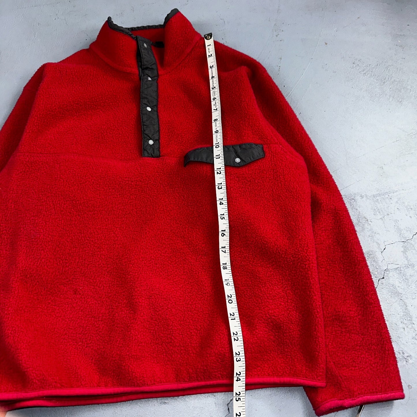 PATAGONIA Rare Vintage Snap-T Pullover Fleece Jacket 90s USA Made Pink Gray SZ M