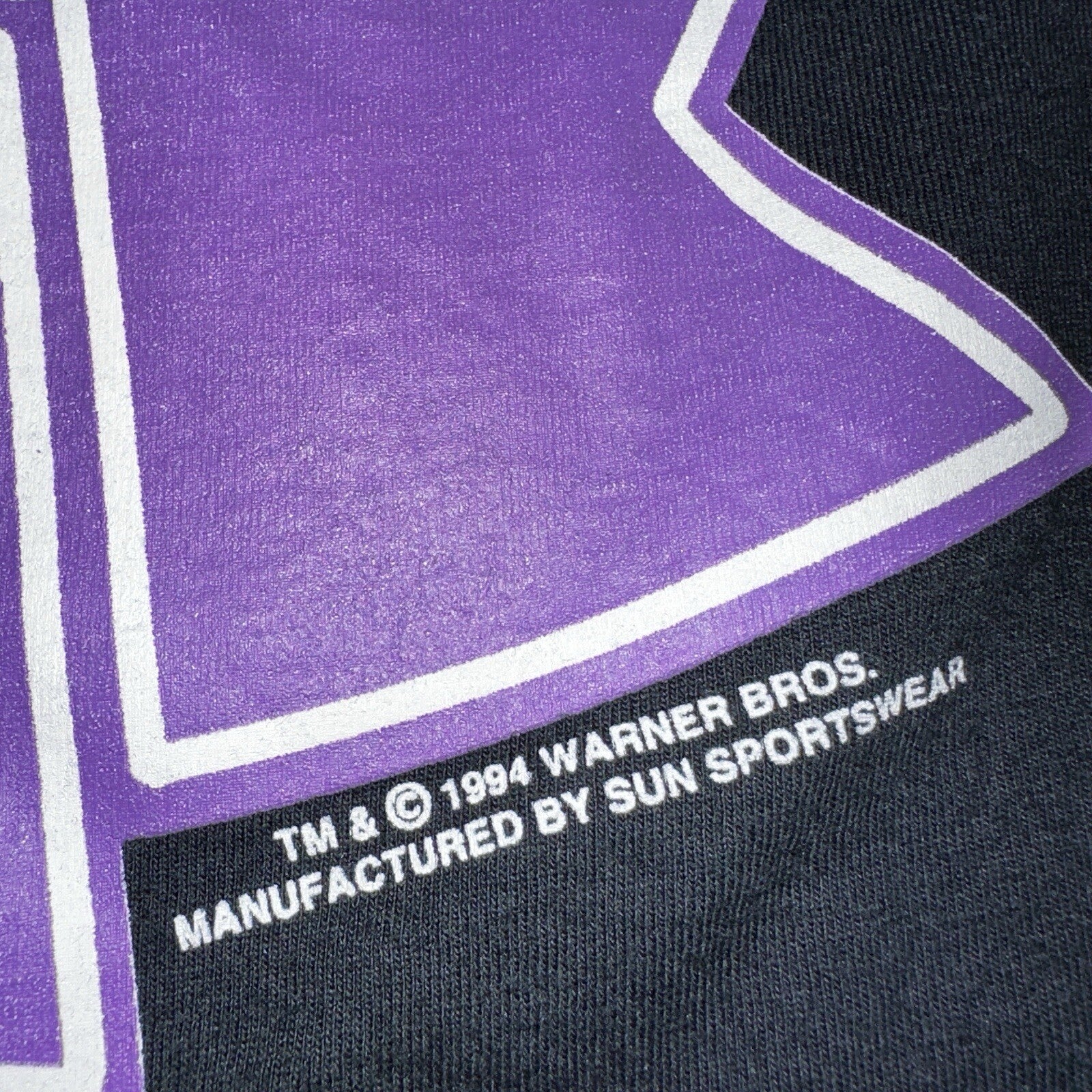 Looney Tunes Vintage T Shirt Single Stitch 90s Bugs Bunny Bird Black Graphic