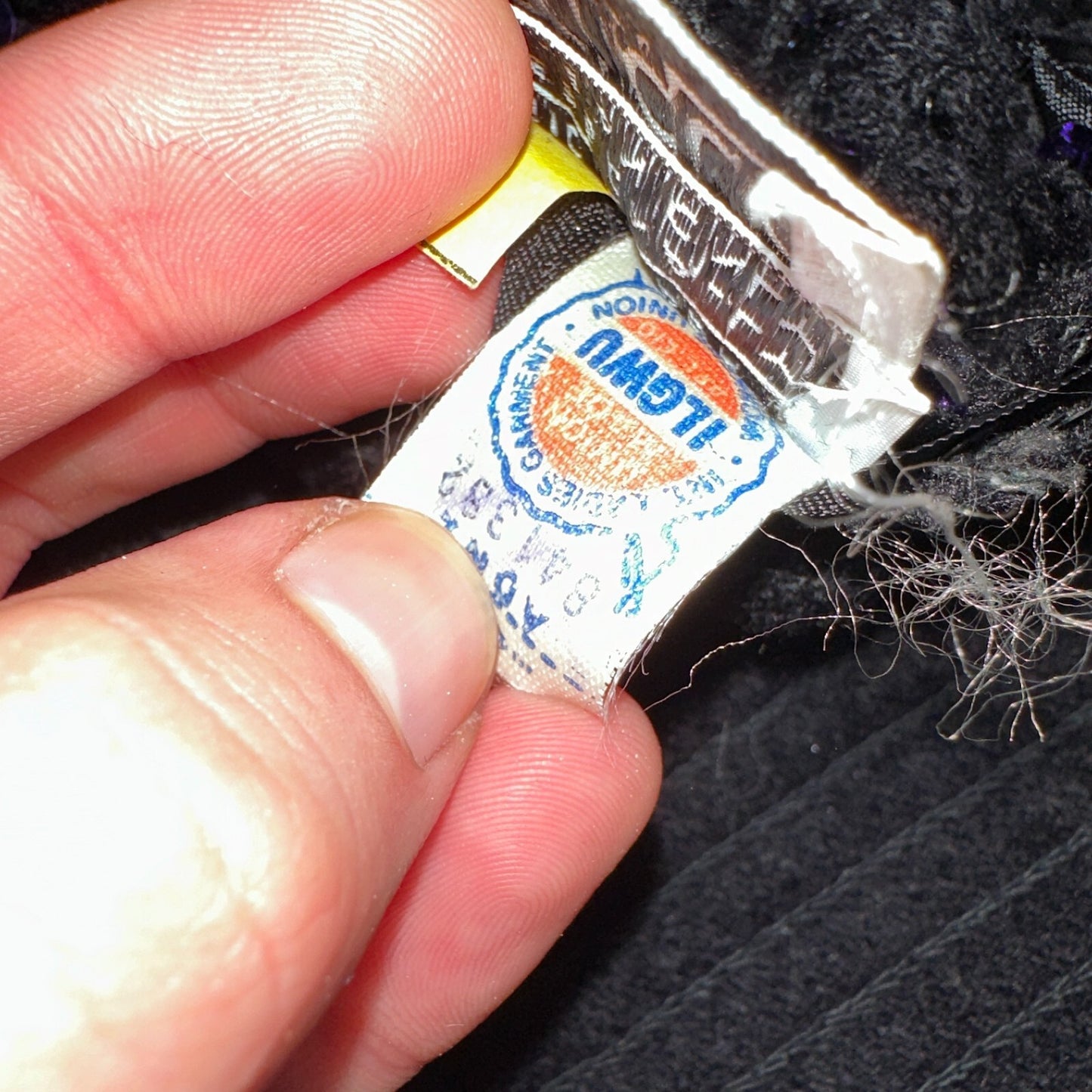 Partique Purple Sequin Disco Glam Party Studio 54 Long Sleeve Shirt Top 6 Dance