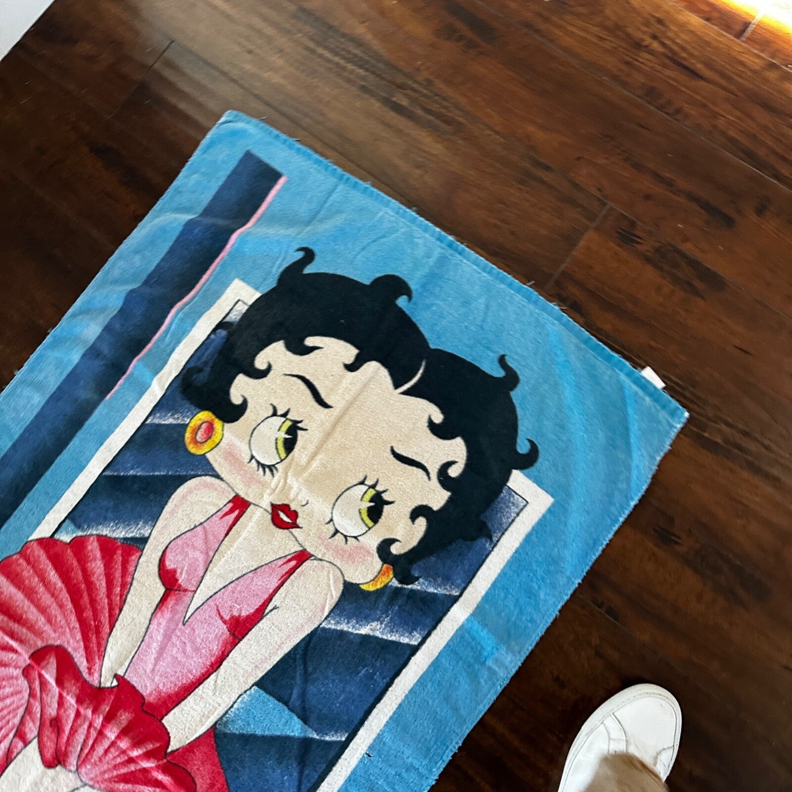 Vintage Betty Boop Beach Towel 90s Y2K Cotton Universal Studios Cute Dress