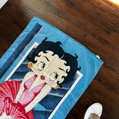 Vintage Betty Boop Beach Towel 90s Y2K Cotton Universal Studios Cute Dress