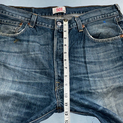 Levis 501 Vintage Y2K XX Straight Leg Jeans Blue Med Wash 36x30 Act 35x29
