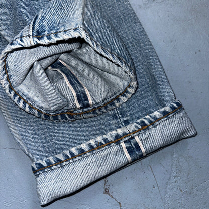 Levis 501 Vintage 80s Redline Selvedge USA XX Jeans Light Wash 32x33 Act 29x29