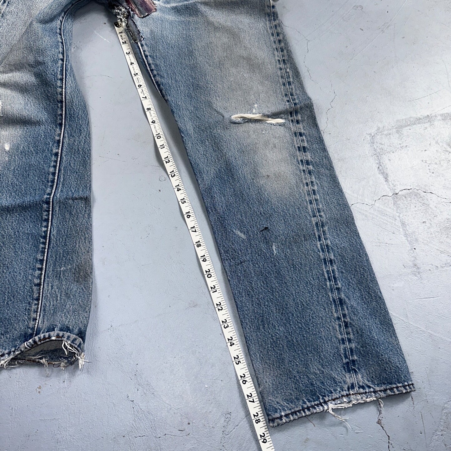 Levis 501 Vintage 80s Redline Selvedge USA XX Jeans Light Wash 1980s Act 29x28