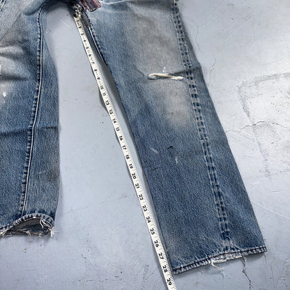 Levis 501 Vintage 80s Redline Selvedge USA XX Jeans Light Wash 1980s Act 29x28