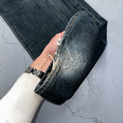 Levis 501 Y2K XX Straight Leg Jeans Blue VTG Med Wash 36x32 Act 36x31