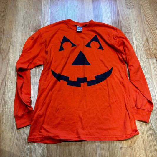 Halloween Pumpkin Costume Vintage T Shirt Y2K Orange Cute Simple Basic