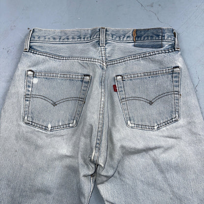 Levis 501 Vintage 80s Redline Selvedge USA XX Jeans Light Wash 66 Act 28x31