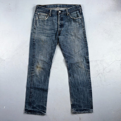 Levis 501 Y2K XX Straight Leg Jeans Blue VTG Med Wash 34x32 Act 33x30