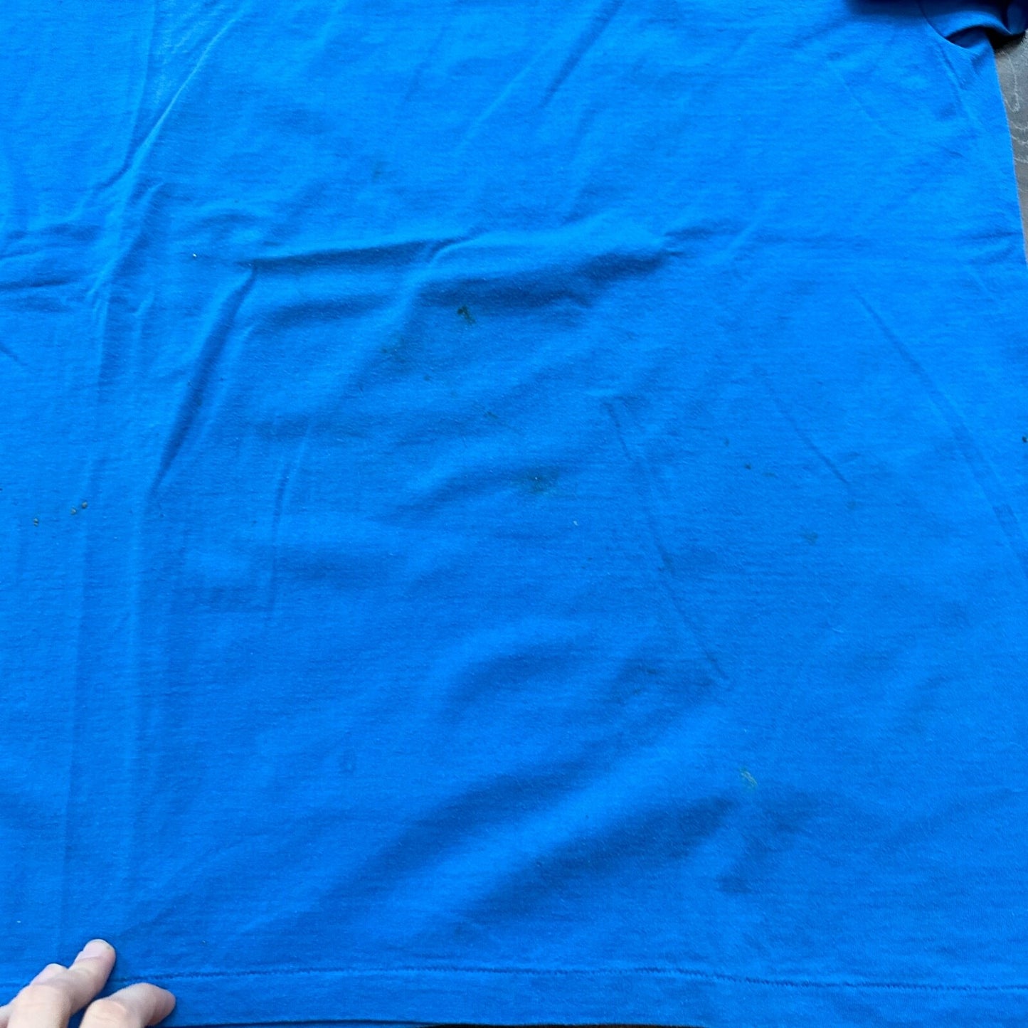 Hanes XL 50/50 Vintage T Shirt Rockwest Oregon PDX Blue Single Stitch Thrashed