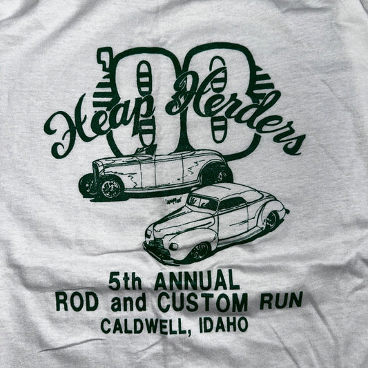Caldwell Idaho Cars 1988 VTG T Shirt 80s Single Stitch Rap Promo Racing XL Art