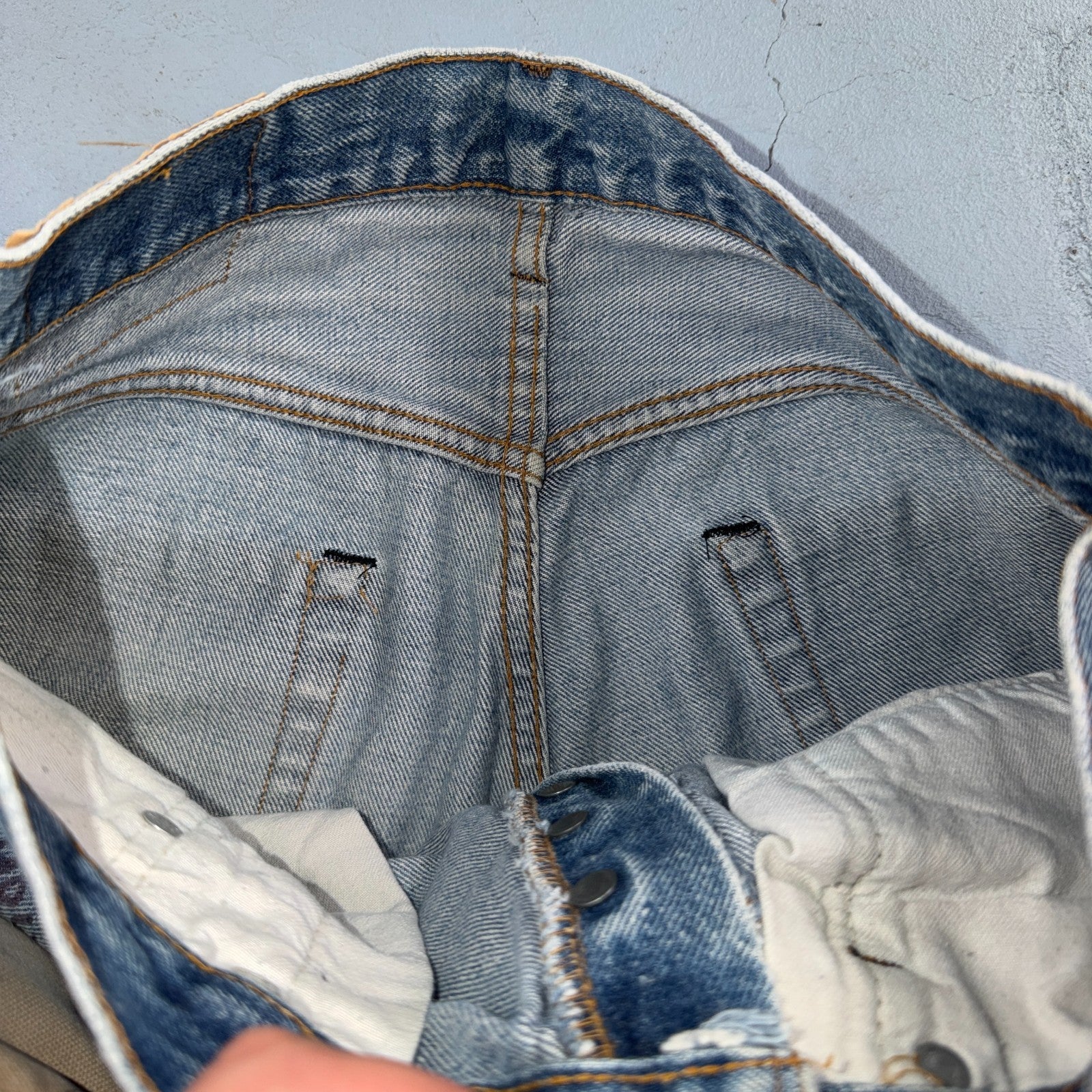 Levis 501 Vintage 80s Redline Selvedge USA XX Jeans Light Wash 30x32 Act 29x28