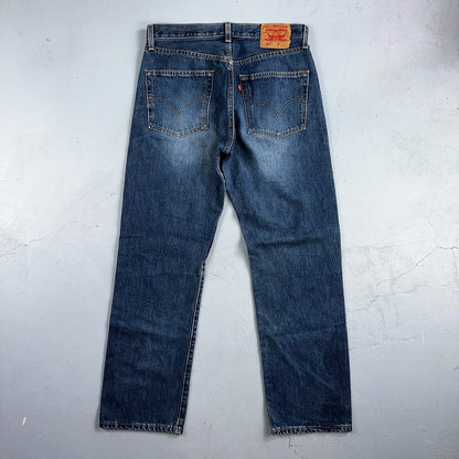 Levis 501 Vintage 90s XX Straight Leg Jeans Y2K Med Wash 33x32 Act 32x31