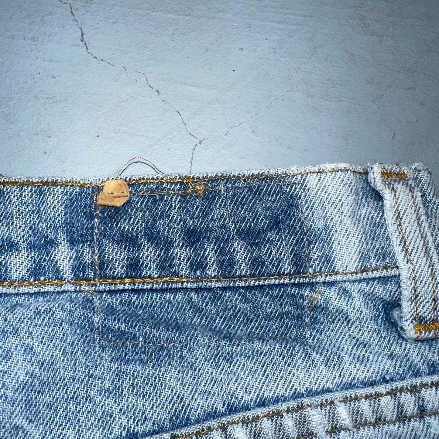 Levis 517 Vintage 80s USA Orange Tab Bootcut Flare Blue Jeans Talon Act 29x28