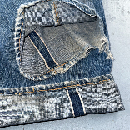 Levis 501 Vintage 70s SS Redline Selvedge USA XX Jeans Med Wash 48x30 Act 44x27