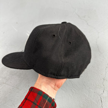 Vintage New Era Major League Baseball Wool MLB Umpire Hat Cap Mens 7 3/8 USA