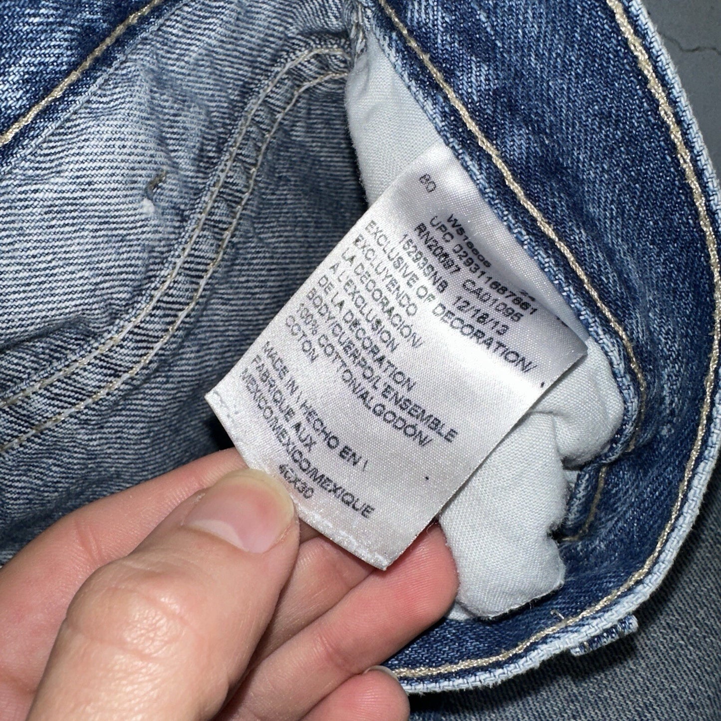 Dickies Double Knee Faded Blue Jeans 40x30  Work Wear Skate Baggy Y2K Wide Leg