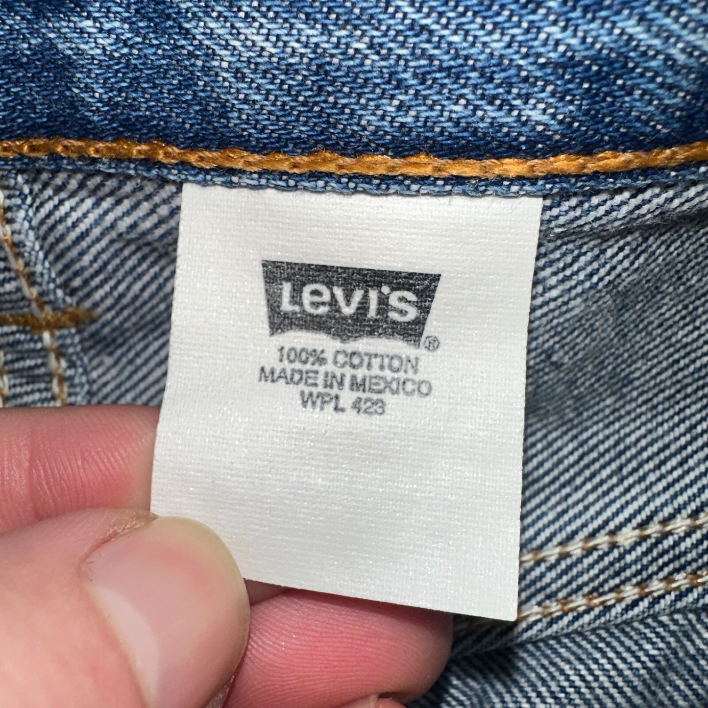 Levis 501 Vintage Y2K Mexico Straight Leg Jeans 36x36 90s Med Wash Act 36x32