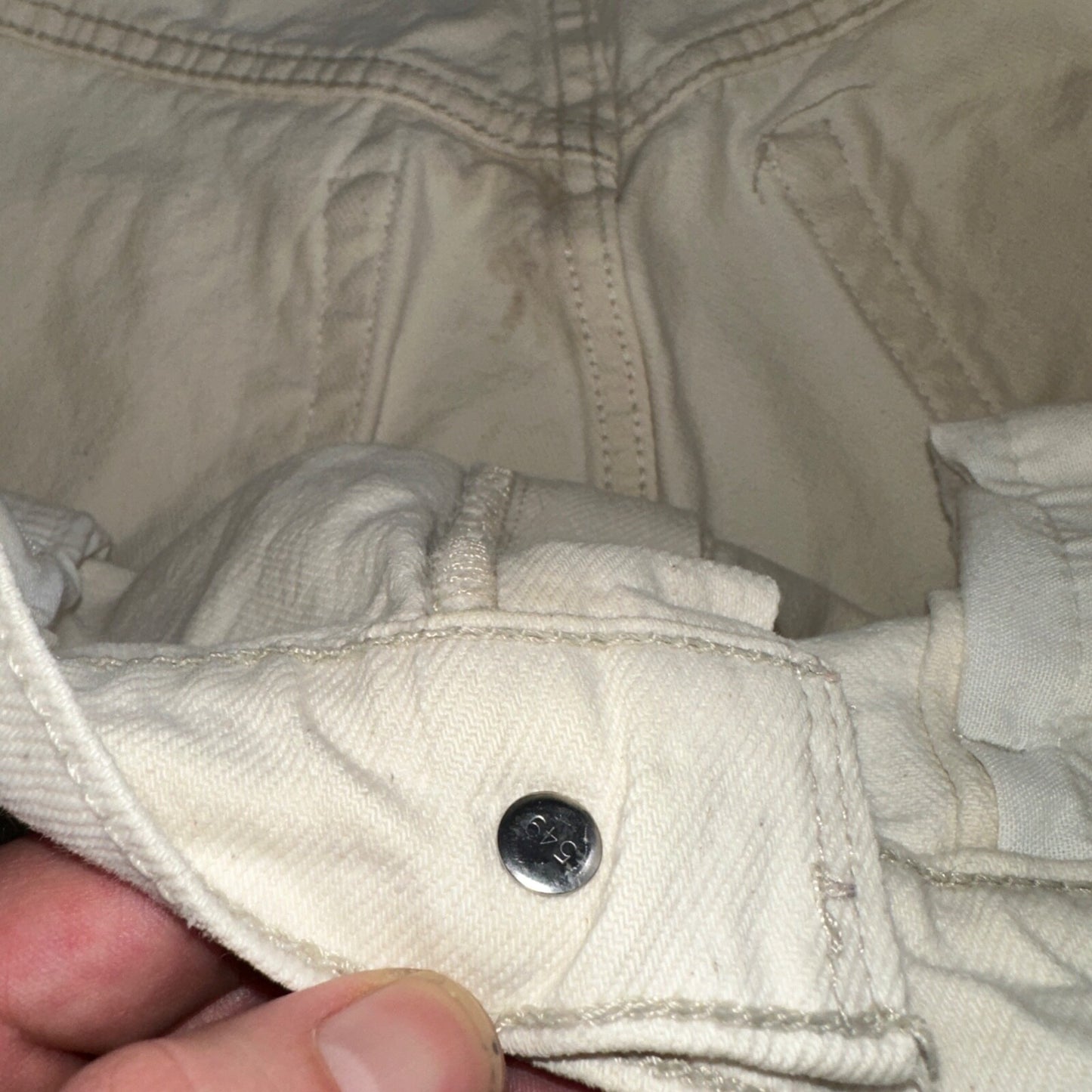 Levis SilverTab Vintage USA 90s Baggy Denim Jeans White Silver 34x30 Act 32x29