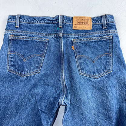 Levis 505 Vintage 90s USA Orange Tab Jeans 38x34 Blue Med Wash 501 Act 36x34