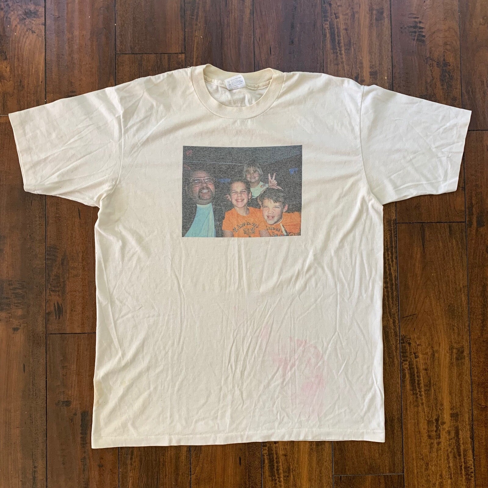 Funny Photo Vintage T Shirt hanes Thrashed Nirvana Random Family Rock Grunge Rap