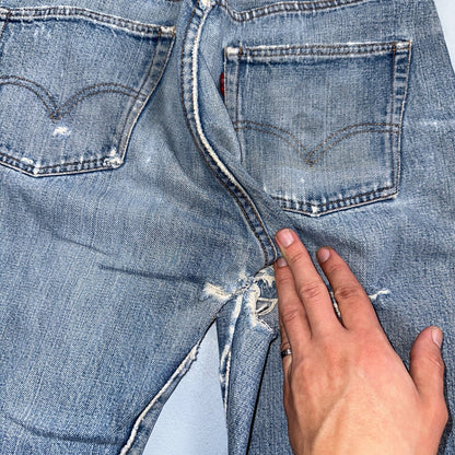 Levis 501 Big E Vintage 60s Redline Selvedge USA XX 1960s Jeans 66 Act 28x28