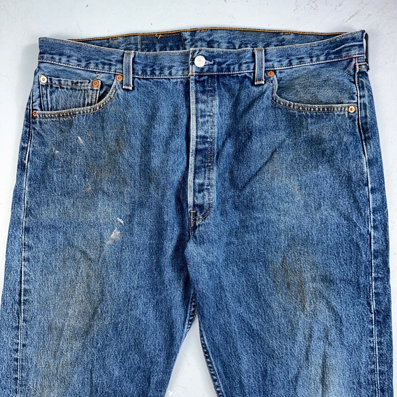 Levis 501 Vintage 90s USA XX Straight Leg Jeans Blue Dark Wash 40x32 Act 38x31