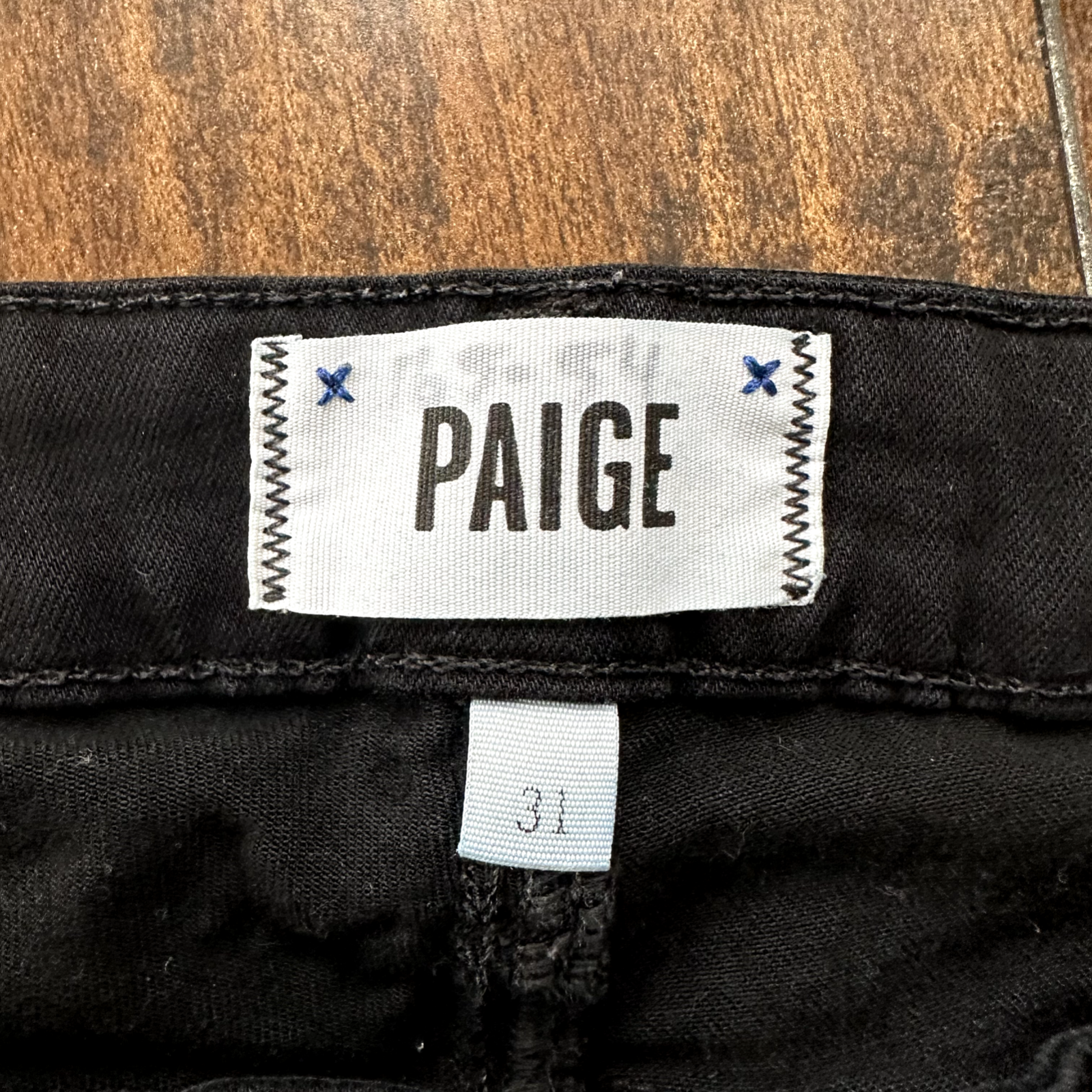 Paige Verdugo Crop 31 Skinny Ankle Jeans Black Size 30 X 26 Nordstrom Cool