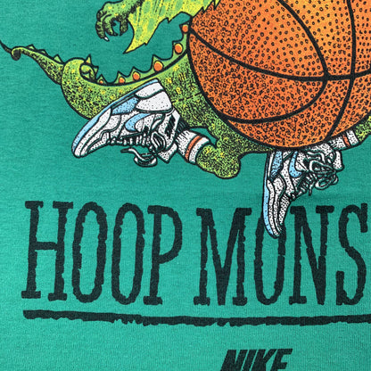Nike Vintage T Shirt Mens Hoop Monster Cartoon Rare 80s Jordan Green Rap Sports