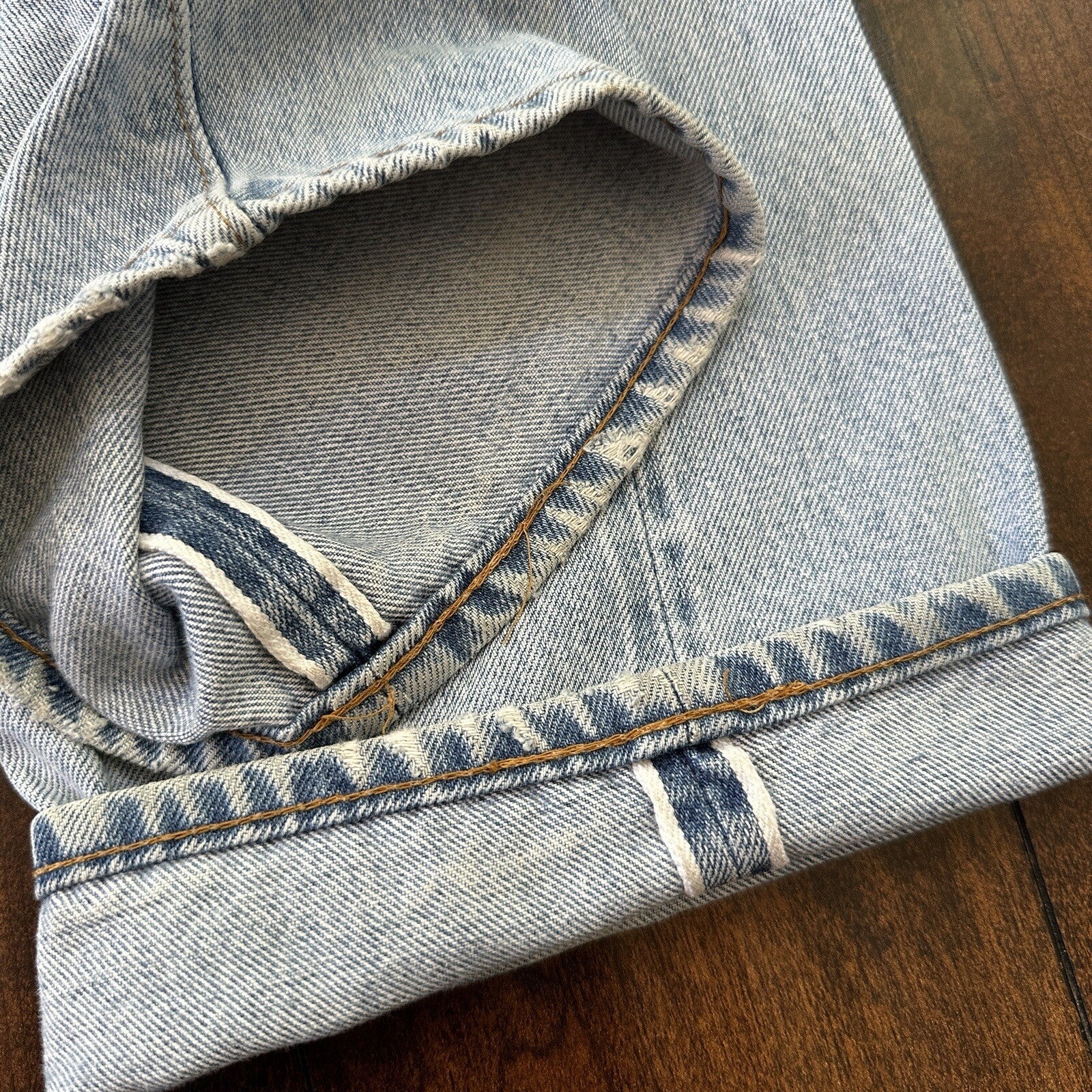 Levis Vintage 80s Redline Selvedge USA 501 XX Jeans Light Wash 34x36 Act 32x31