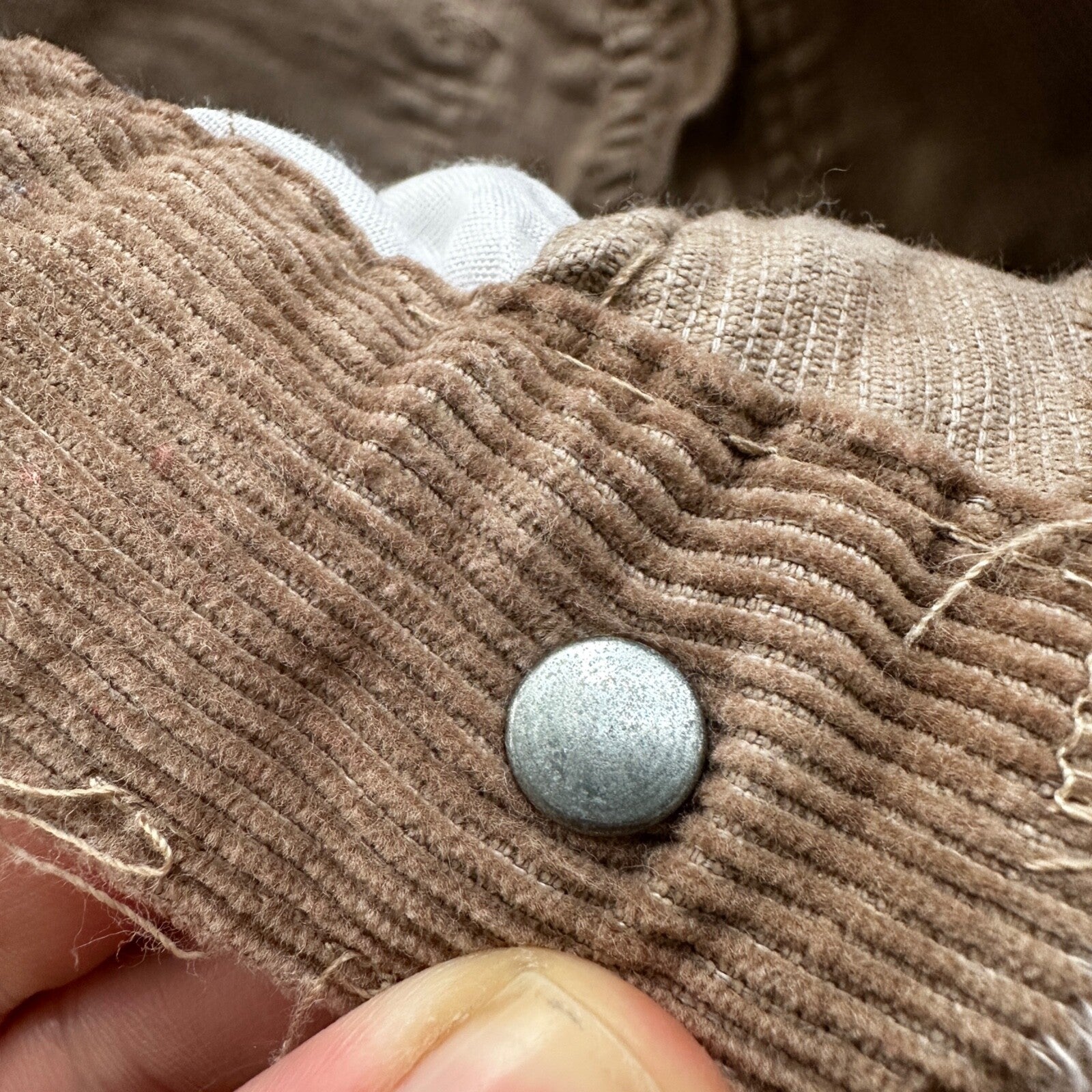 VTG 60s A SMILE USA Brown Corduroy Pants 32 70s 28x25 Capri Cut Cowboy RARE