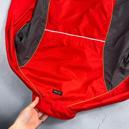Nike VTG Y2K Windbreaker Track Jacket M Red 3M Basic Simple Football Runner