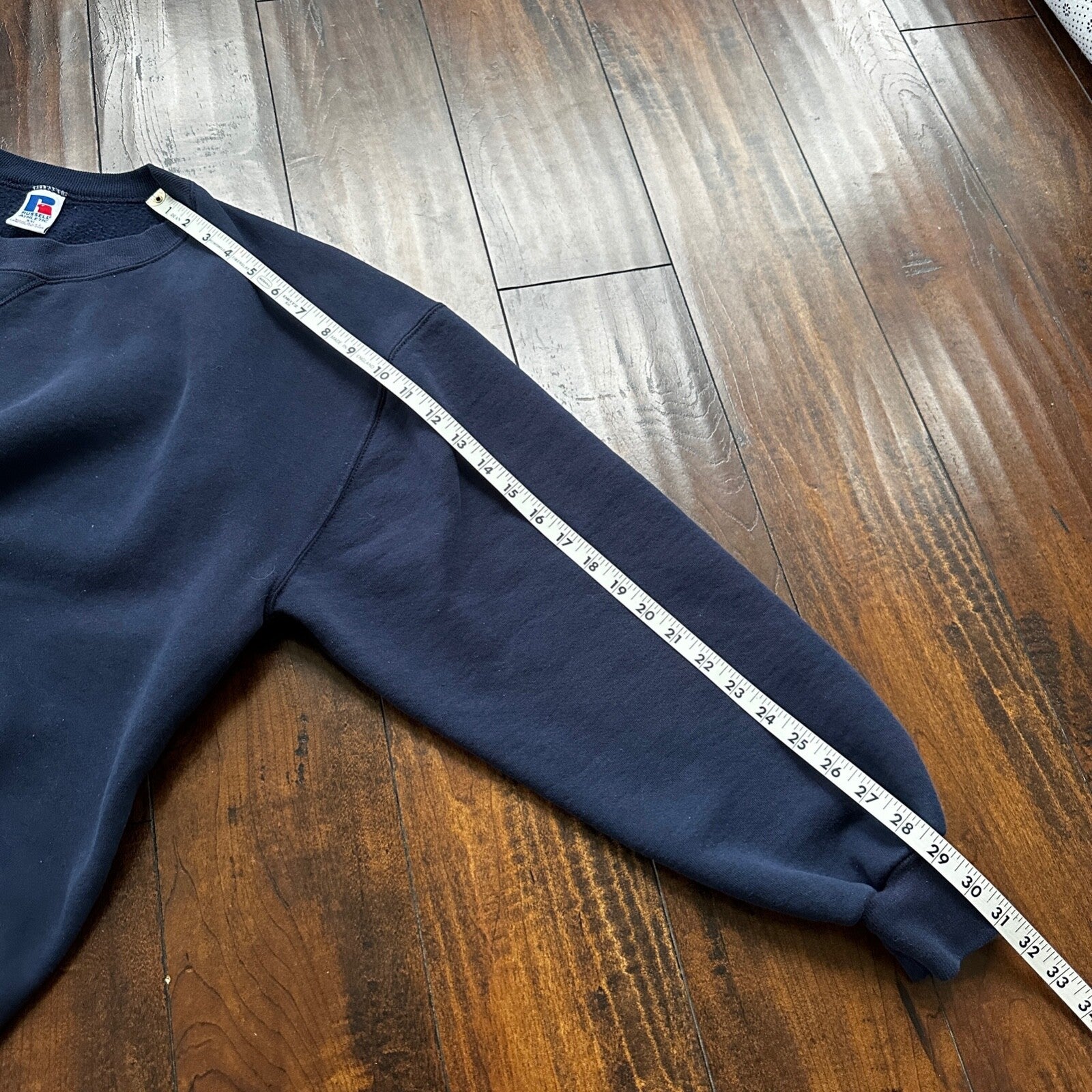 Vintage Russell Athletic Sweatshirt Navy Blue 2XL 90s Kanye V USA Basic Clean