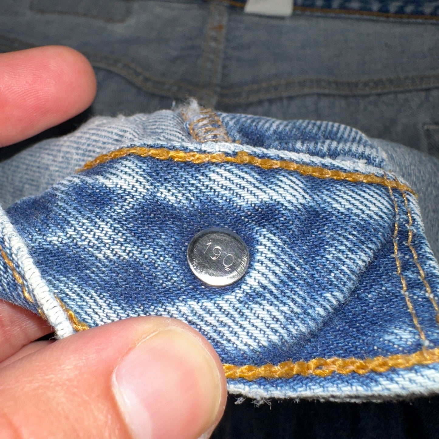 Levis 501 Vintage 90s Mex XX Straight Leg Jeans Blue Light Wash 56x32 Act 50x28