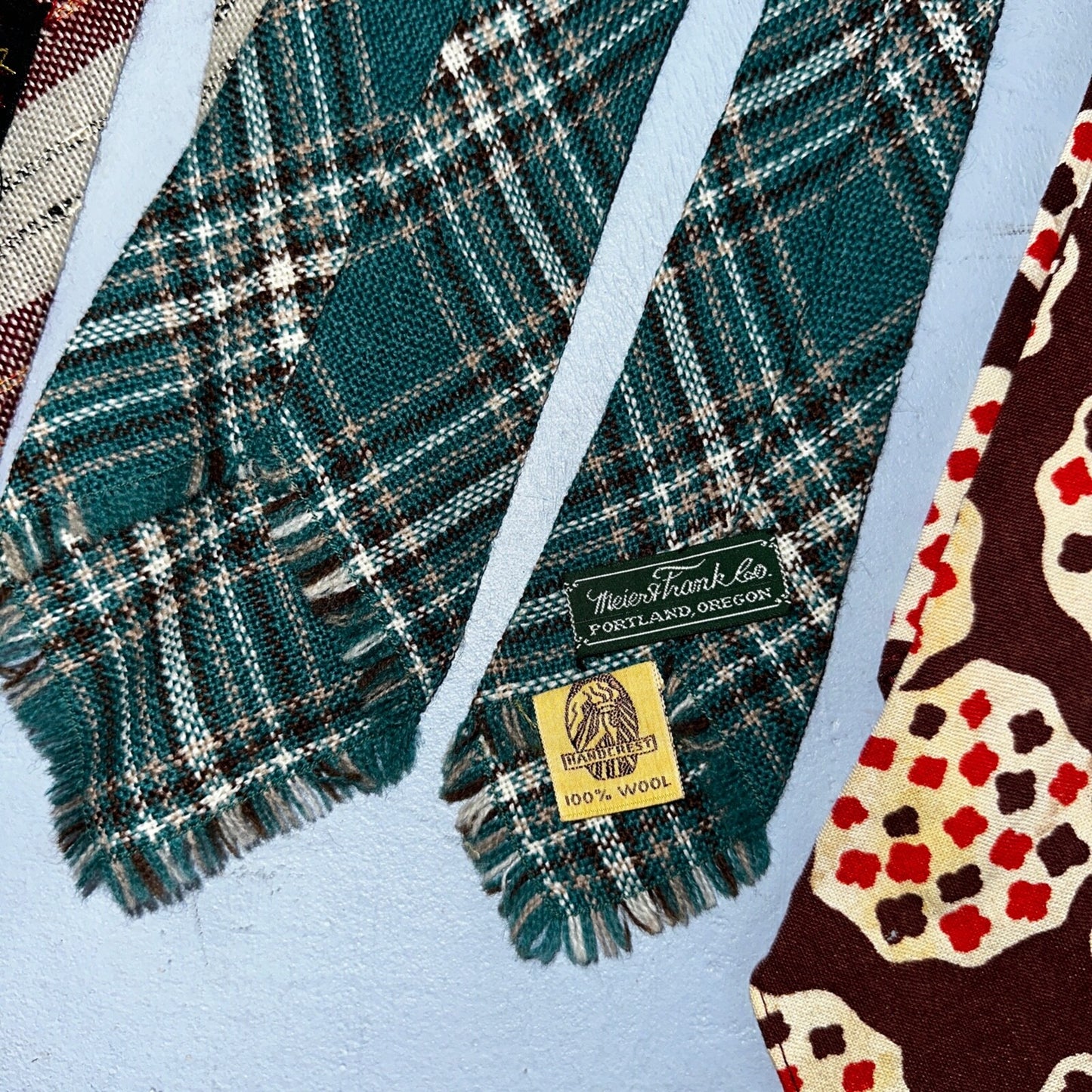 VTG 30s 40s Palm Beach Cloth Wool Tie Swing Rockabilly Lot 10 Ties Antique Rare