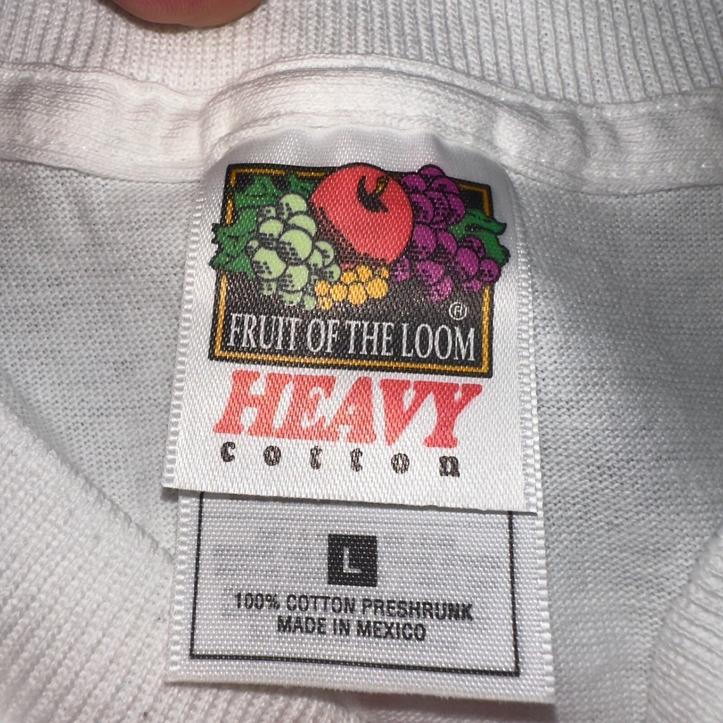 Luxottica Art Eyeglasses 90s VTG T Shirt Glasses White FOTL Fish Graphic Hipster