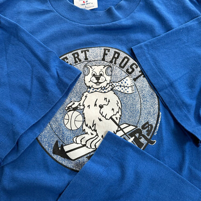 Robert Frost Bears Vintage T Shirt 80s Christmas Bear Basketball Ski Cute Winter